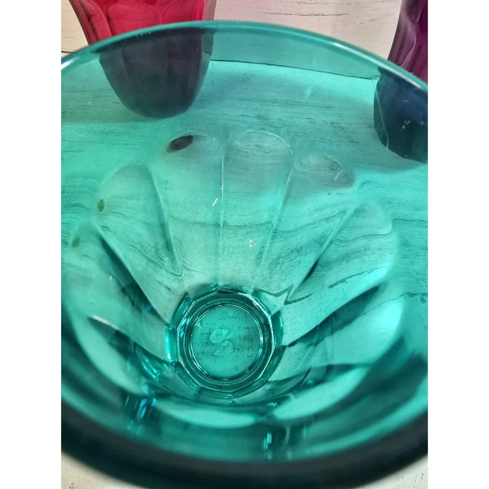 Circleware Juice Glasses‎ Set of 4 Jewel Gem Colors